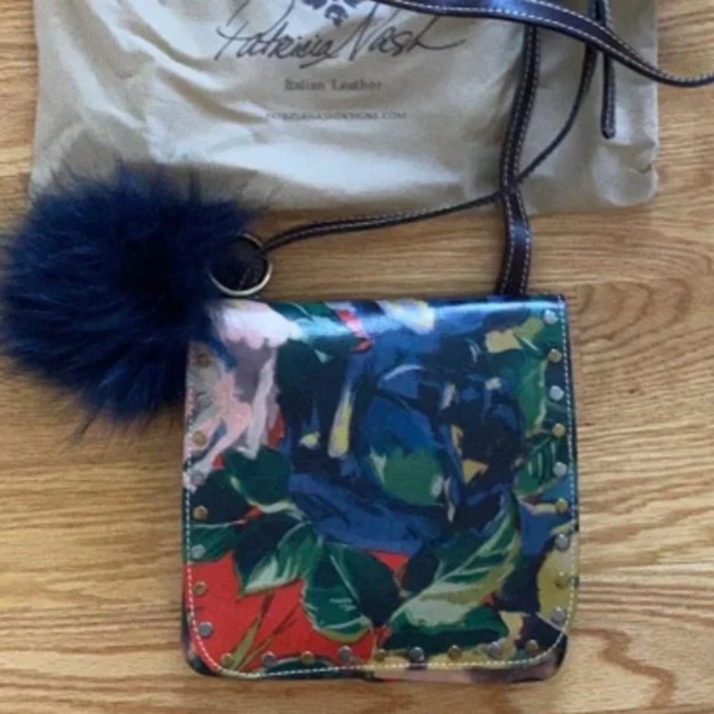 Patricia Nash Nwot Painted Leather Purse (Winter Bloom)